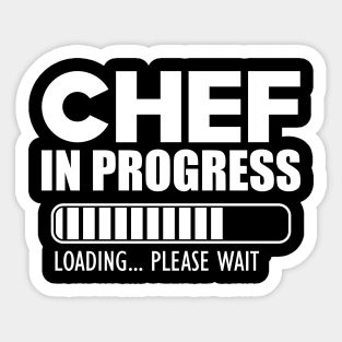 Chef in progress loading w Sticker